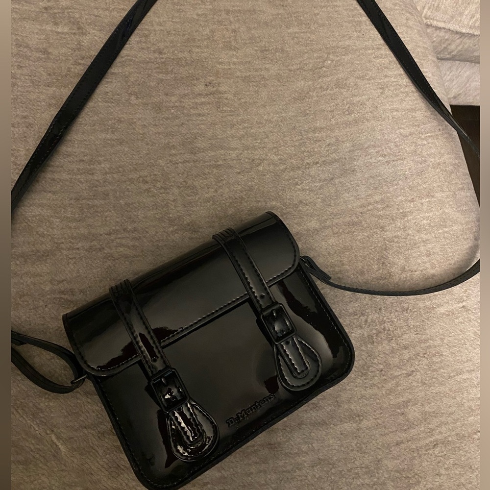 7 inch patent leather crossbody
